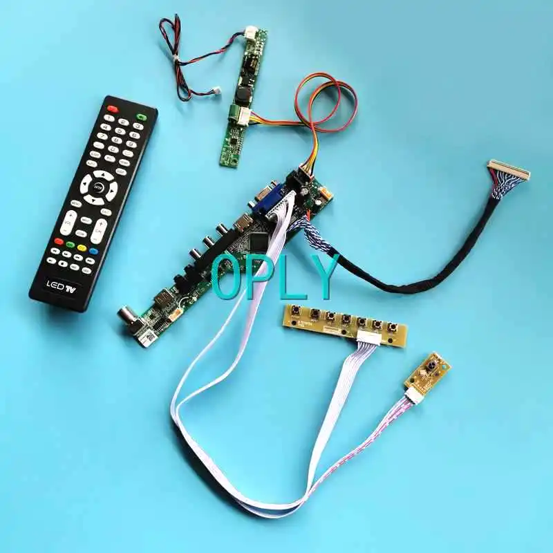 

TV Analog Display Screen Drive Board Fit M238HVN01.1 M238HVN01.5 DIY Kit VGA AV USB HDMI-Compatible 1920*1080 23.8" LVDS 30 Pin