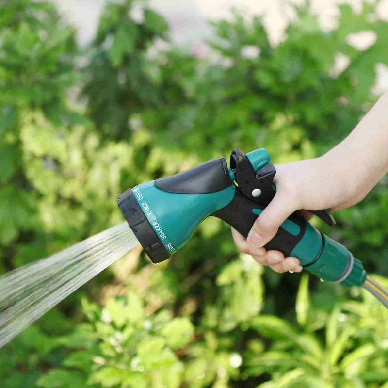 

10 Adjustable Spray Lawn Watering Multi-Function Car Wash High Pressure Durable Hand-Held Tools Hose Sprinkle Nozzle Garden