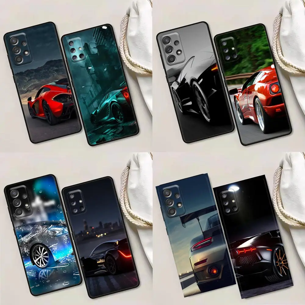 

Phone Case for Samsung A01 A02 A03s A11 A12 A21s A32 A41 A72 A52s 5G A91 A91s Soft Case Sports Cars