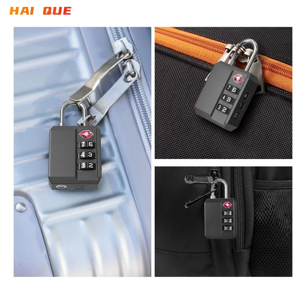 Nuovo TSA lucchetto a combinazione acifre Regionalo Antifurto Customs Password Lock strumento di Phong valigia Bagaglio Con