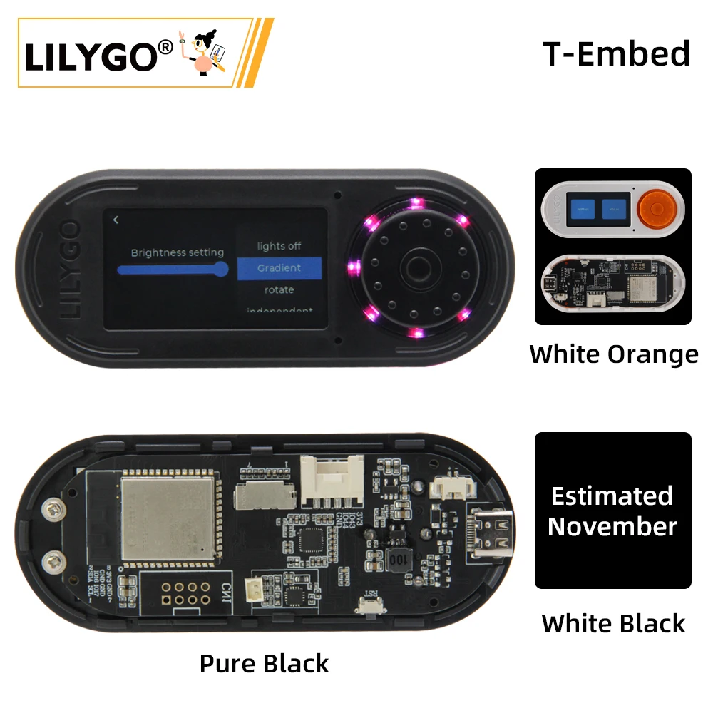 LILYGO® T-Embed ESP32-S3 контроллер с дисплеем