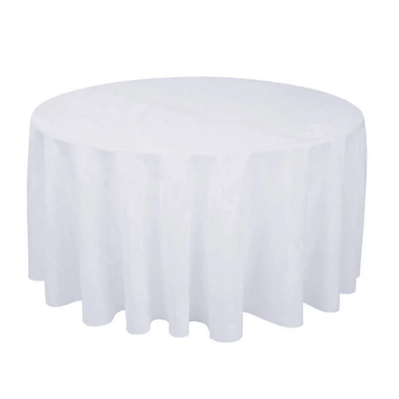 

The hotel wedding banquet scene pure color circular plain, embossing polyester cloth_Jes1360