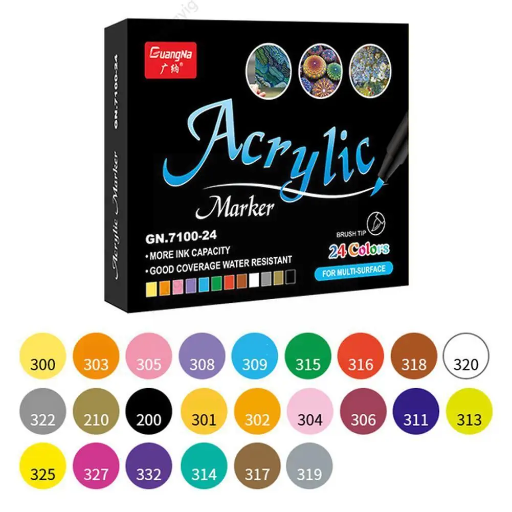 

Acrylic Marker Pen Drawing Art Supplies Children's Pencil Student Cute Pen Supplies Gel Cute Office Stationery V5O1