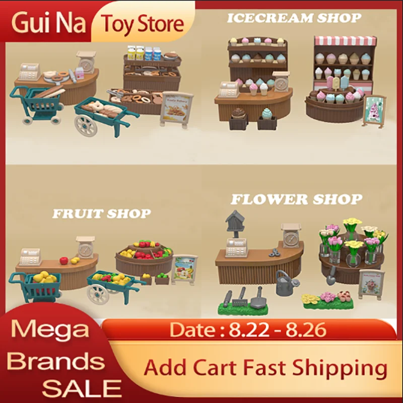 Модель 1/12 года семейный кукольный домик с имитацией леса кролика - Цена: 1272.13