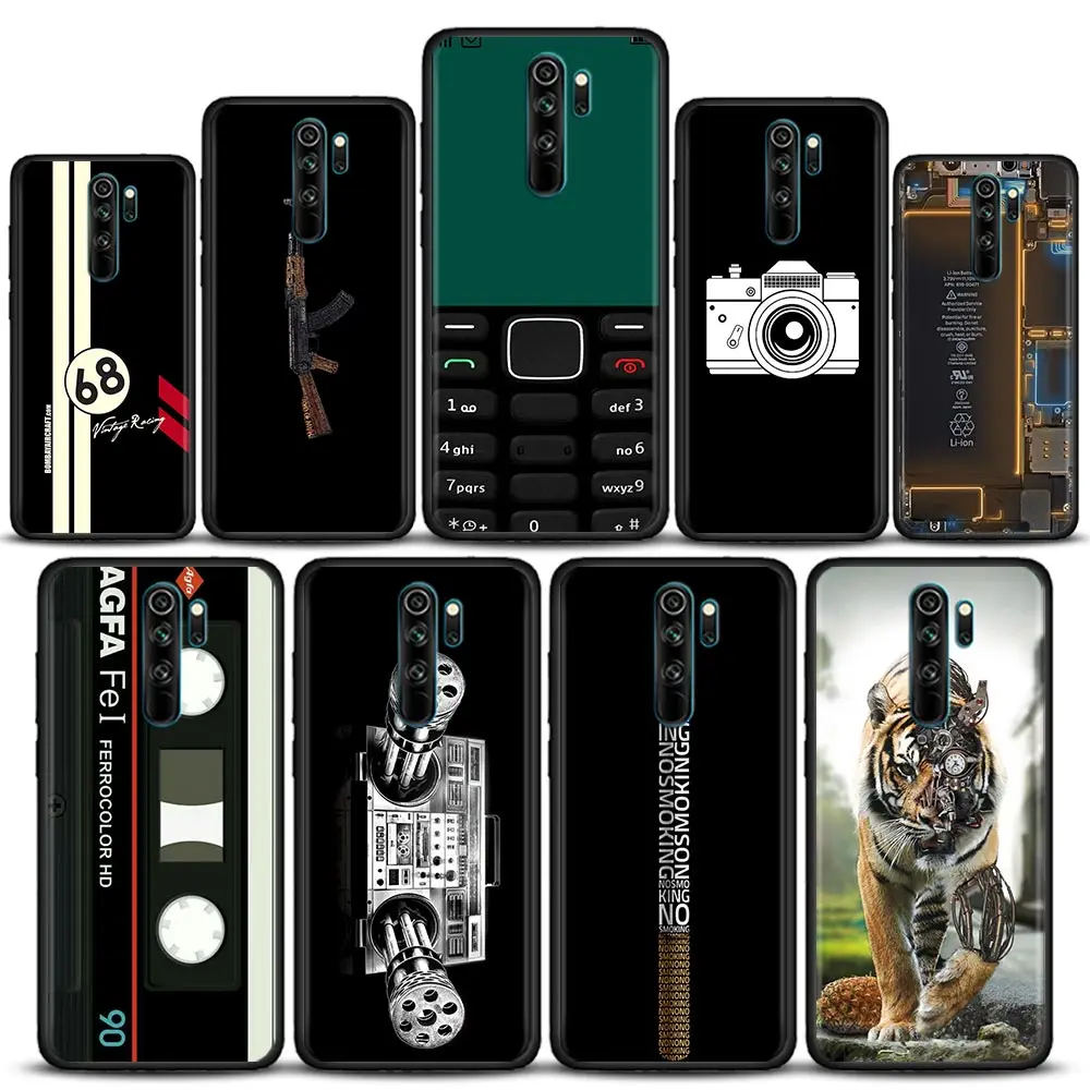 

Luxury Phone Case for Redmi 6 6A 7 7A Note 7 8 8A 8T 9 9S 4G 9T Pro Case Soft Silicone Cover Vintage Cassette Tape Retro Style