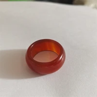 hot selling natural hand carve jade agate chalcedony red ring fashion jewelry men women luck gifts amulet