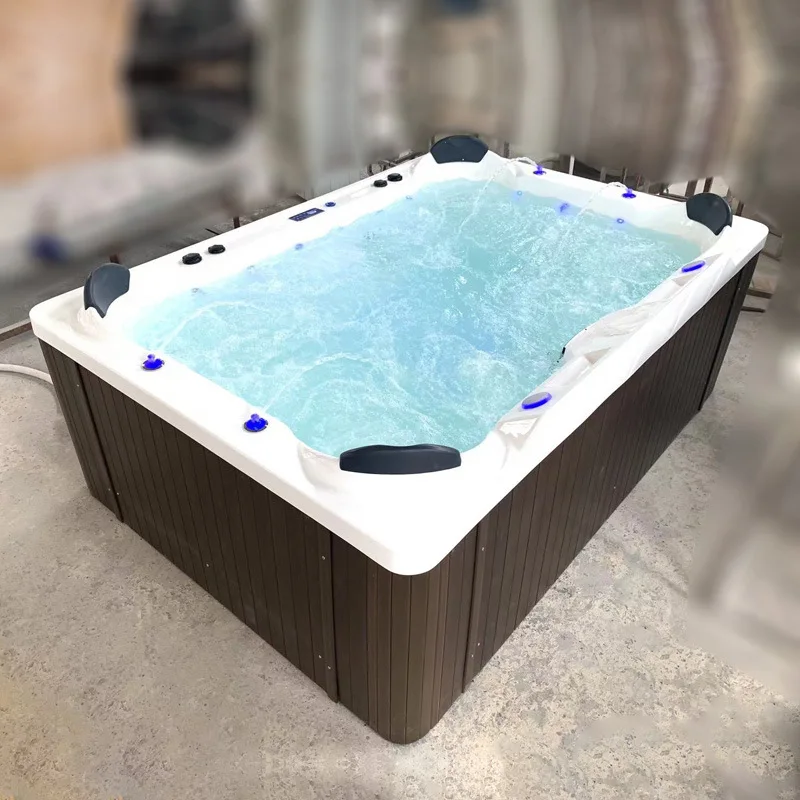 Фото Спа-бассейн Jacuzzi с защитой от солнца, большой бассейн для виллы, гостевой дома, от производителя, с постоянной температурой и изоляцией №2
