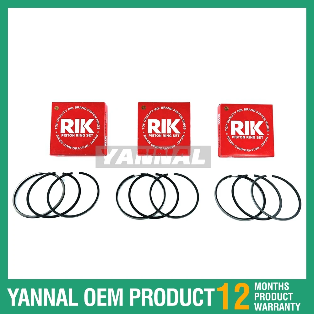 3TNE74 3D74 3D74E Комплект поршневых колец для двигателя Yanmar Экскаватор-погрузчик Komatsu