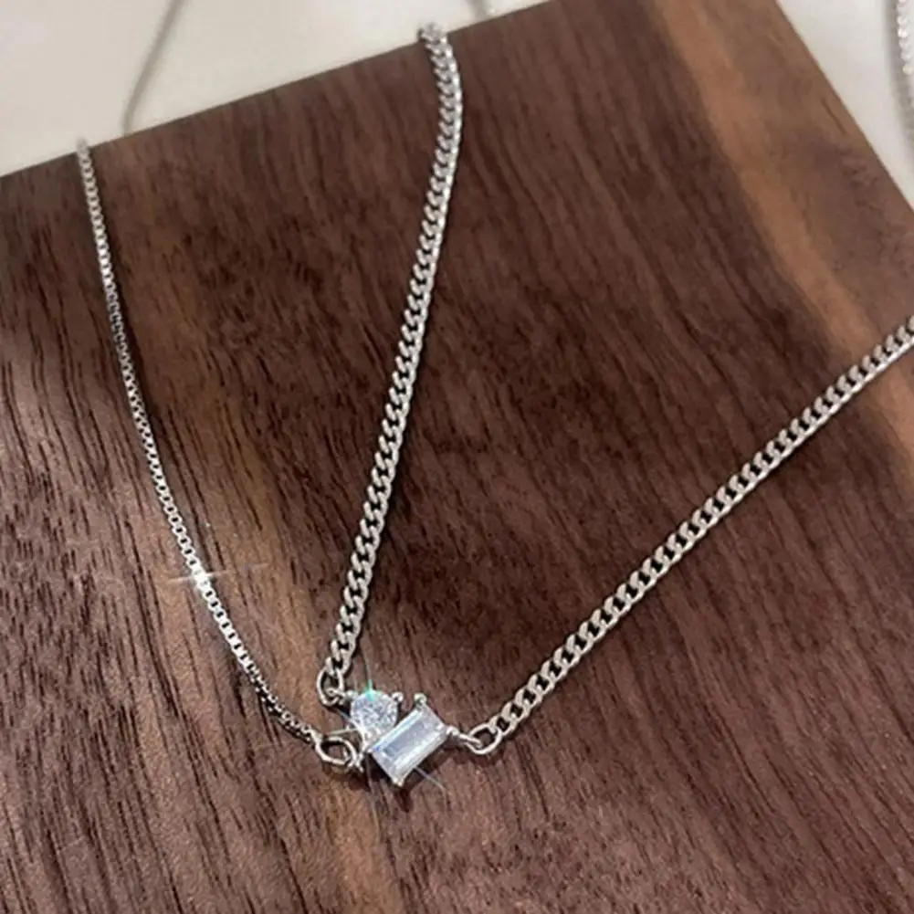 

Fashion Fashion Jewelry Shiny Gloss Women Copper Necklace Clothing Accessories Birthday Gift Clavicle Chain Ladies Necklace