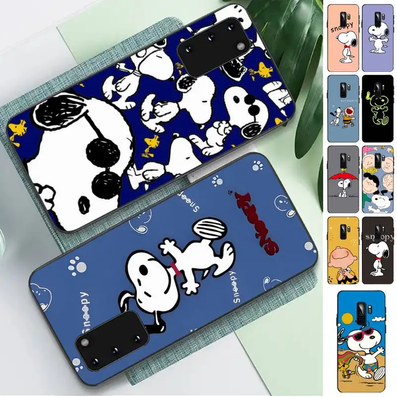 

BANDAI Snoopy Phone Case for Samsung S10 21 20 9 8 plus lite S20 UlTRA 7edge