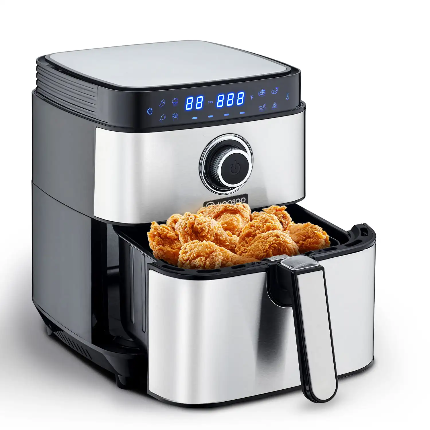 Electric Air Fryer 5.2Qt Air Fryer, Touchscreen Control Panel, 8 Preset Modes, Air Fryer Cookbook Cooking Appliances