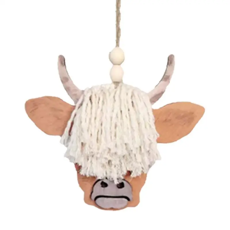 

Car Accessories Car Pendant Hangings Pendant For Car Rear View Mirror Accessories Office Home Hangings Highland Cattle Car Charm