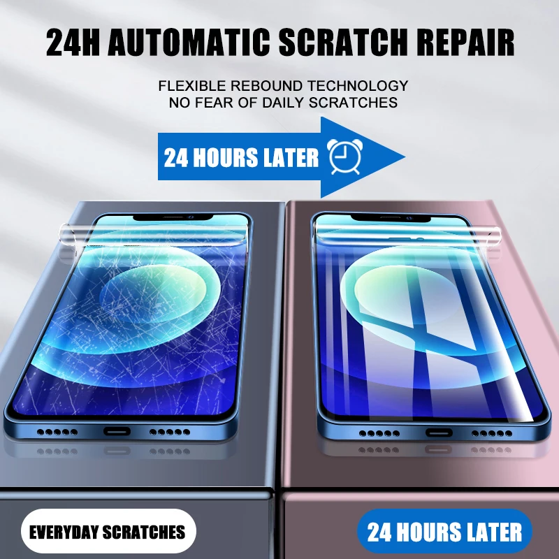 Гидрогелевая пленка для iPhone 11 12 13 Pro X XS Max Mini защитная экрана 8 7 6 6S Plus не стекло с