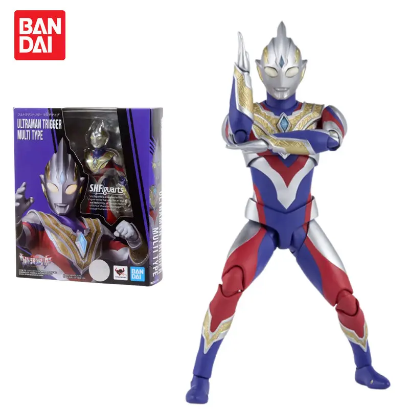 

BANDAI Original Authentic Assembled Model SHF Ultraman Trigger Ultraman Tiga Action Figure Collection Model Toys for Kids Gift