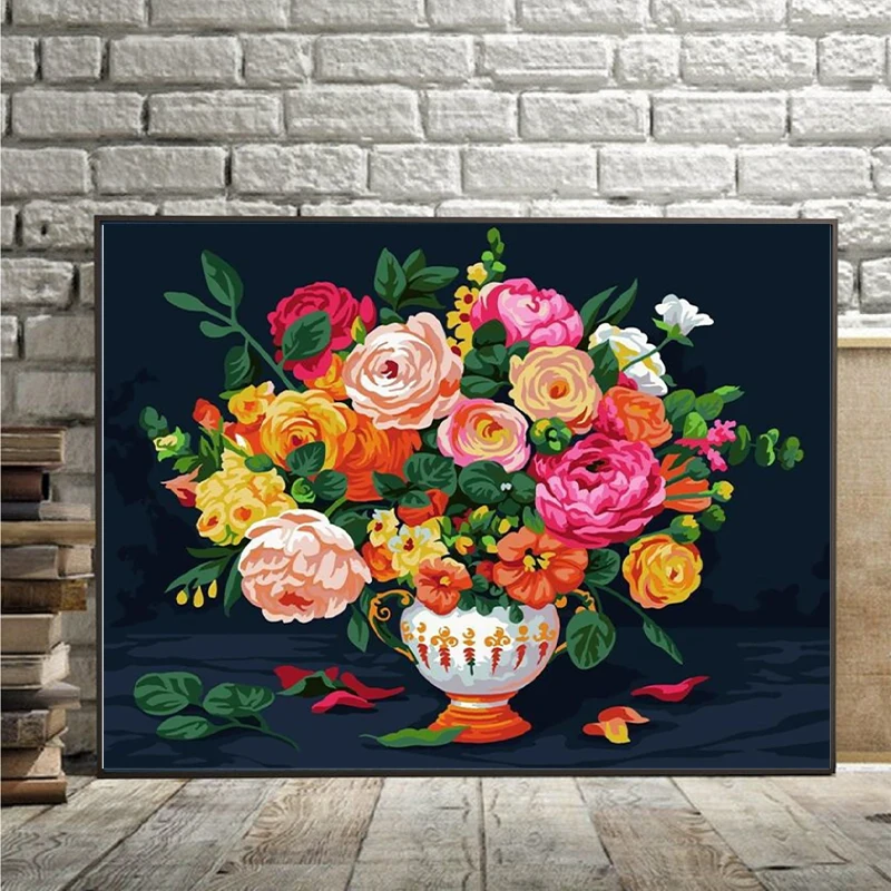 

DIY 5D Diamond Painting Beautiful Delicate Flowers Mosaic Diamond Embroidery Art Rhinestone Home Decoration