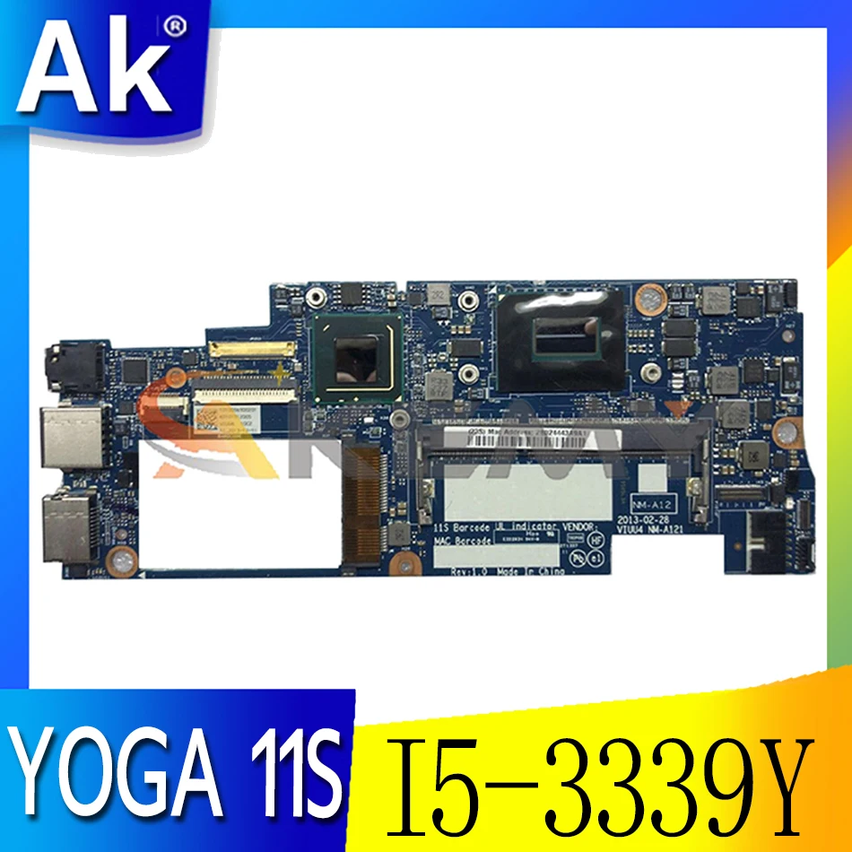   Akemy VIUU4 NM-A121   Lenovo YOGA 11S,   CPU I5 3339Y DDR3 100%,  