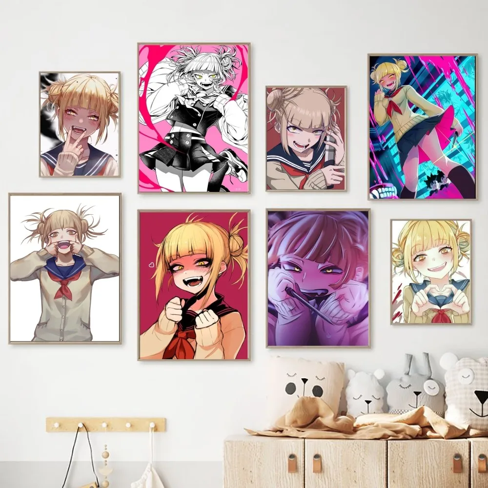 Плакат My Hero Academia Toga Himiko высококачественная цифровая печать на синтезированной