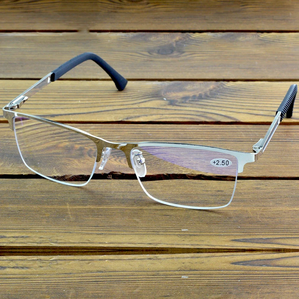 NOMANOV деловые очки для чтения с противоскользящим покрытием в полуоправе мужские