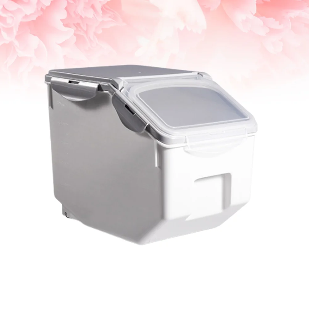 

Kitchen Rice Containers Flour Dispenser Sealed Rice Bucket Bulk Rice Dispenser Household Dog Cat Bin Grain Pot