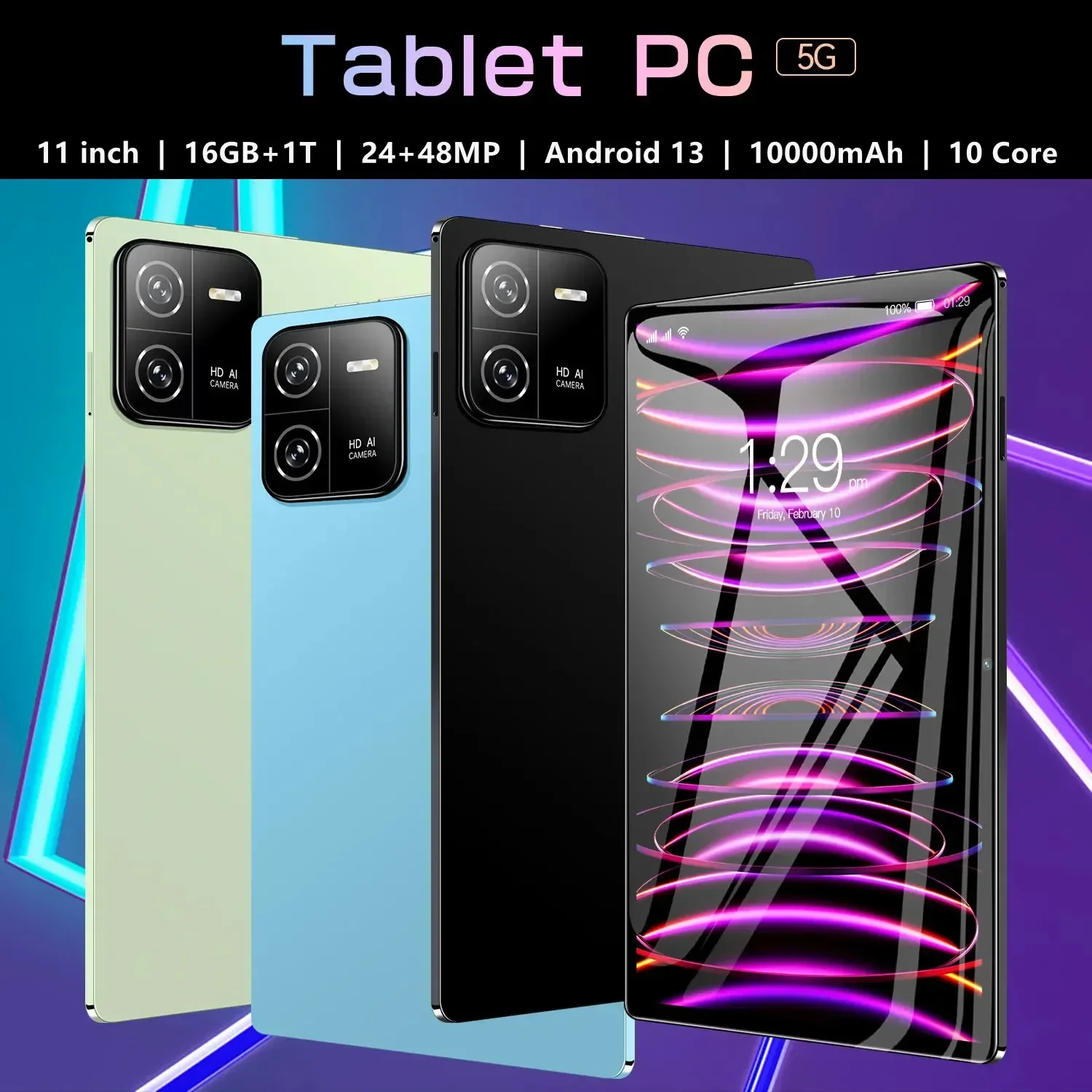 Глобальная прошивка планшета Pad 6 PRO планшет с Android 13 16 ГБ 1T 11 pulgadas 2024 мАч 5G SIM Dual
