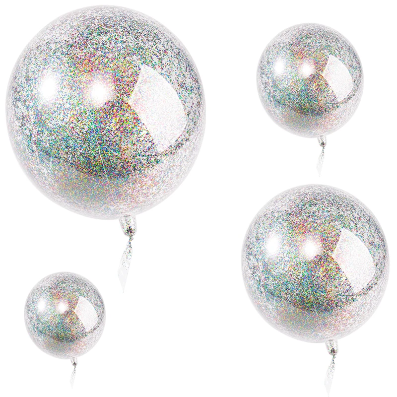 

New 18 Inch Laser 1cm Small Sequins Wave Ball Wedding Decoration Birthday Party Bar Atmosphere Layout Scene Dress Balloon