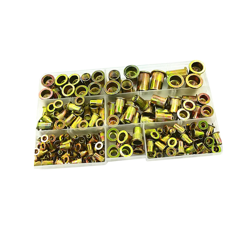 

Nut Rivet Insert Flat Nuts Threaded Kit Steel Tool Metal Screws Thread Rivets Carbon Set Plate Nutserts Flange Rivnut Assorted