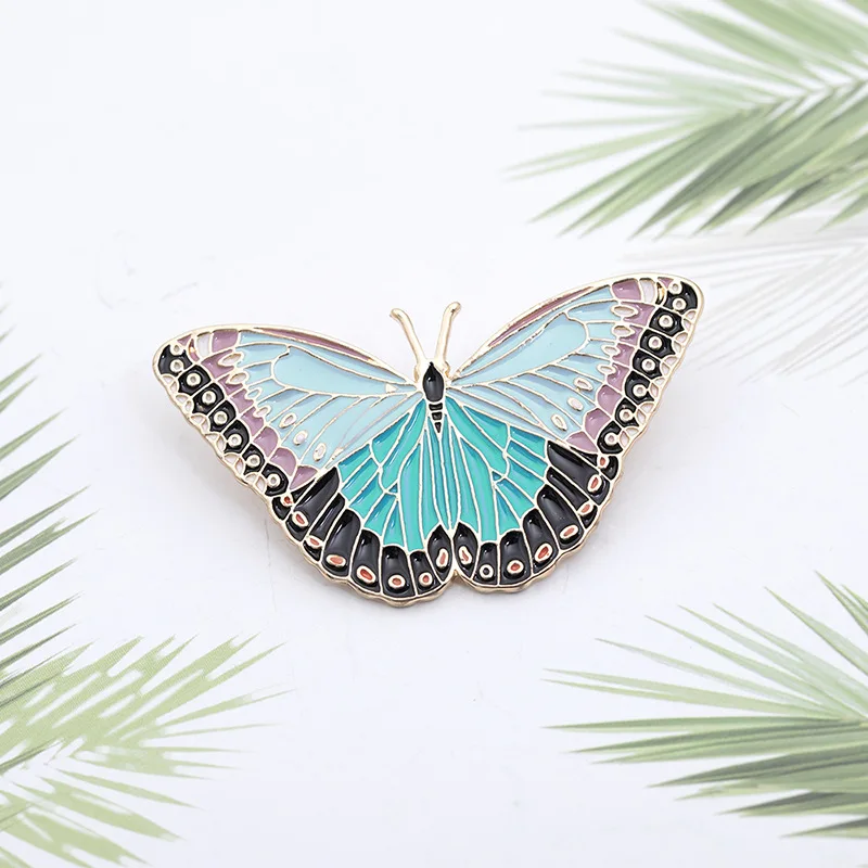 

Cartoon Lovely Multicolor Butterfly Animal Pins Brooch Lapel Badges Men Women Fashion Jewelry Gifts Collar Hat