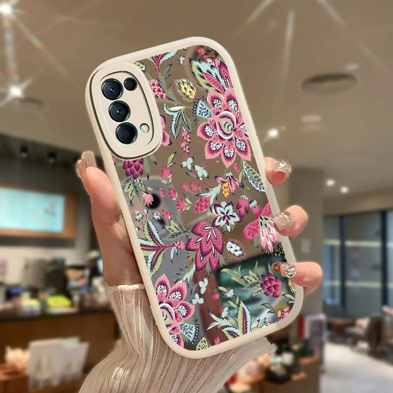 Зеркальный чехол для OPPO F23 F17 Find X3 Lite F19 F11 Reno 2F 2Z 4 4F 5F 2 F9 F21 Pro Мягкий силиконовый с