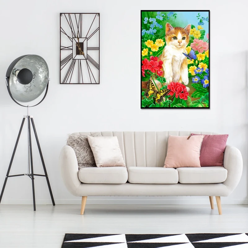 Алмазная живопись алмазная вышивка полностью круглая украшение для гостиной