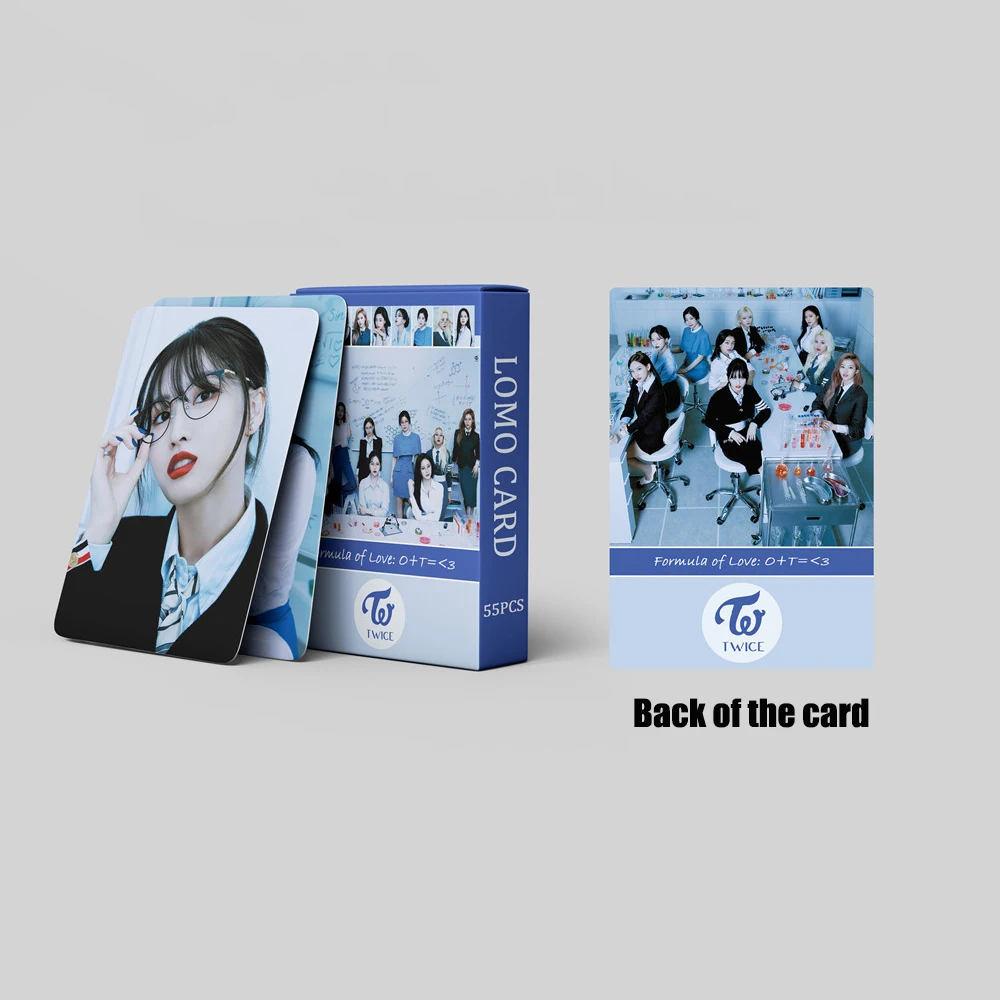 Новый альбом Kpop 55 шт./компл. 2021 открытки с надписью double Post Lomo Формула любви: O + T = 3