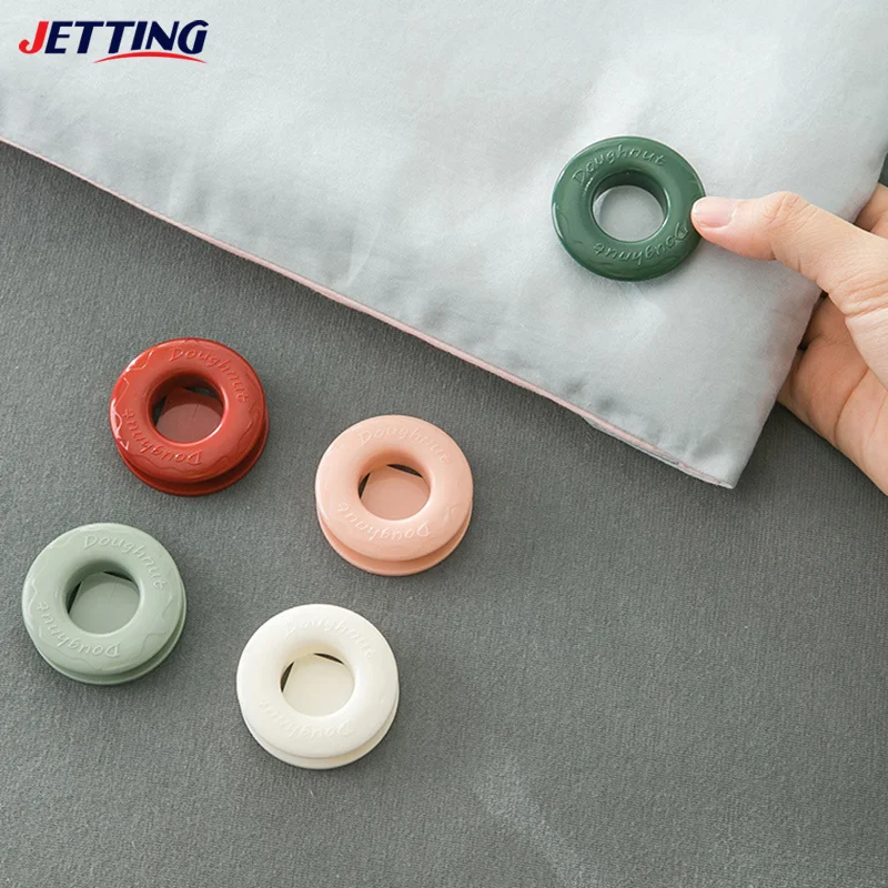 4 шт. зажимы для простыней пластиковый нескользящий зажим захваты пододеяльников