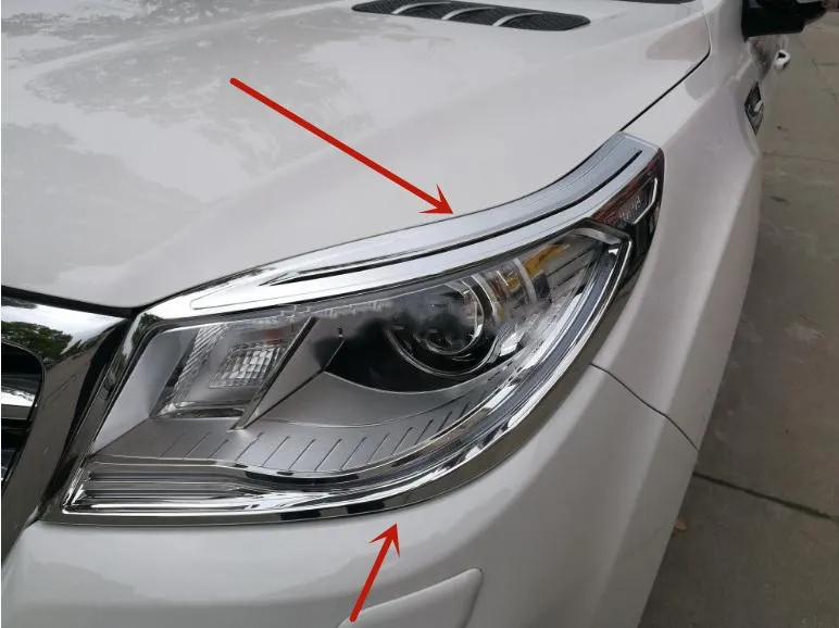 

Для Haval H9 2015-2020 ABS Хромированная задняя фара, задняя противотуманная фонарь, декоративная рамка, защита от царапин, автомобильный Стайлинг