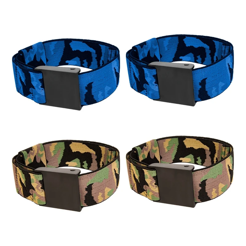 

4PCS Fitness Gym Equipment BFR Occlusion Band Bodybuilding Weightlifting Wrap, Blue & Green