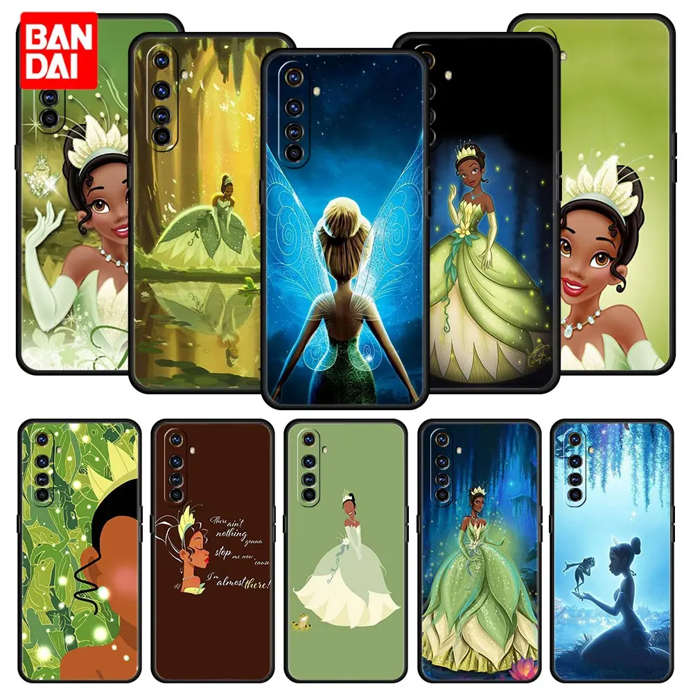 

Disney tiana Princess Case for Oppo Realme C21 C21Y C11 C15 C25 C3 C20 Narzo30A 5 6 7 7i 8i 8 Pro Black Silicone Full Capa Funda