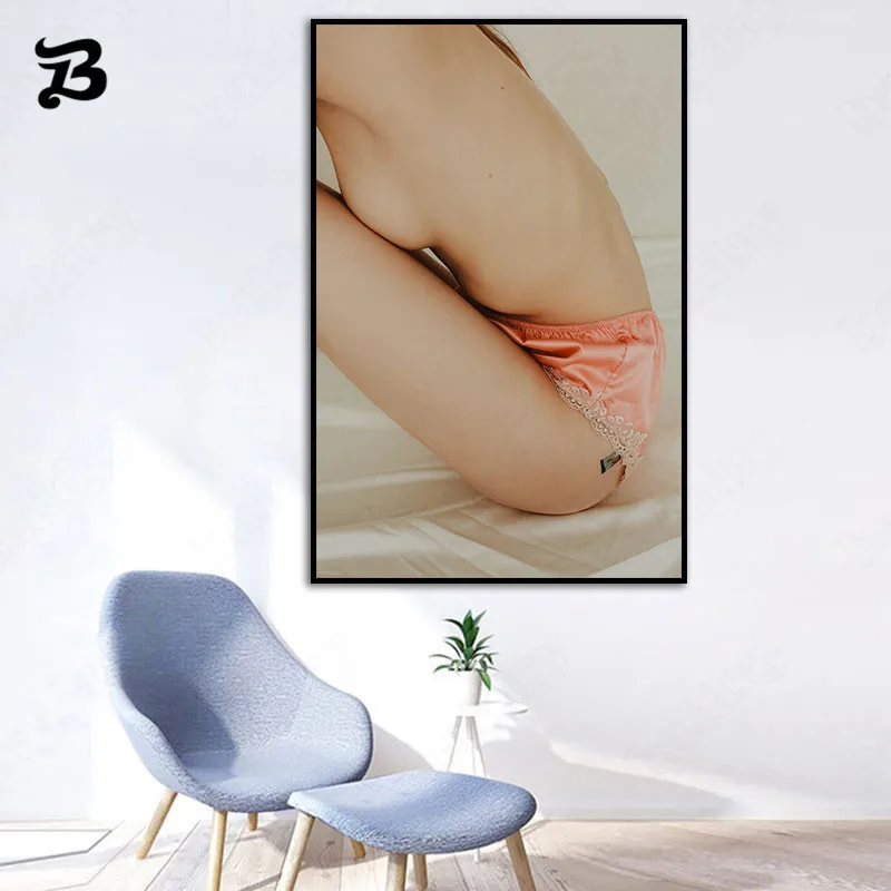 Картина на холсте сексуальная обнаженная шелковая женщина настенное искусство