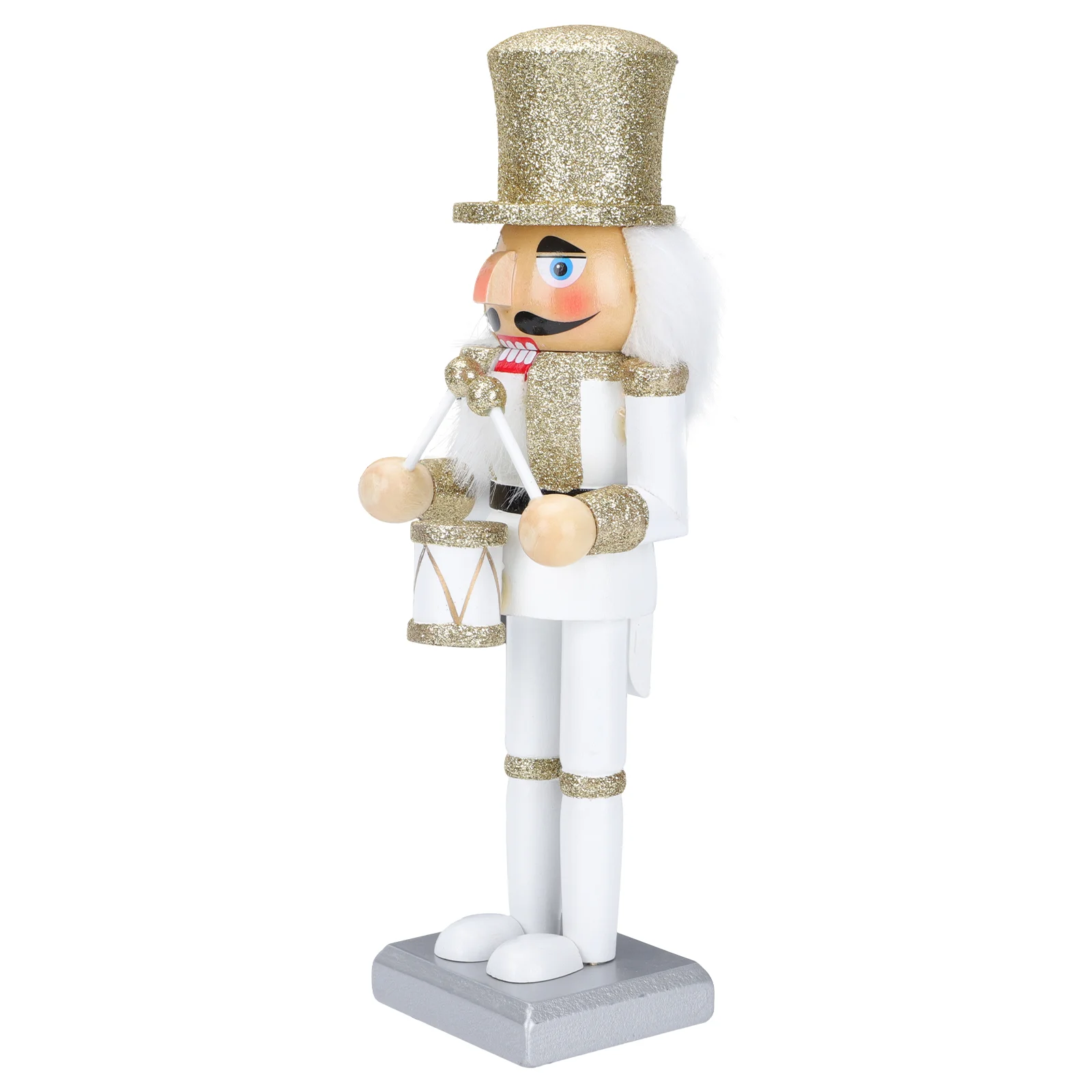 

Nutcracker Wooden Ornament Decorsoldier Christmas Figurine Decoration Decorations Sculpturehome Wood Table Drummer Walnut