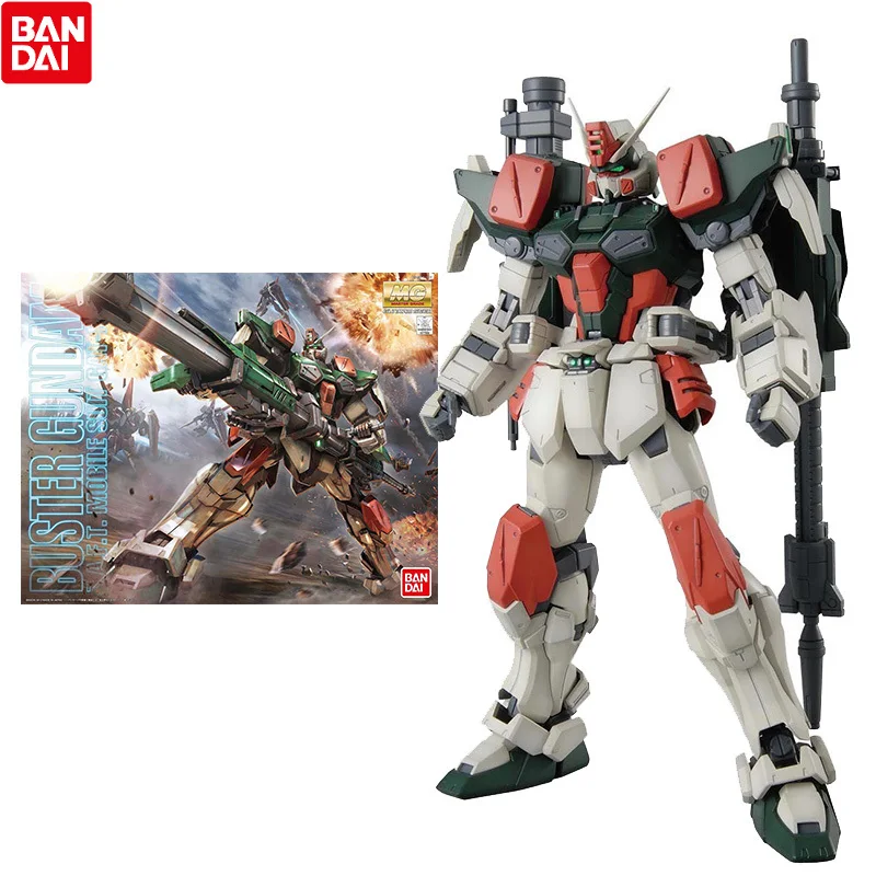 

Bandai Gundam Model Kit Anime Figure MG 1/100 GAT-X103 Buster Gundam Genuine Gunpla Model Anime Action Figure Toys for Children