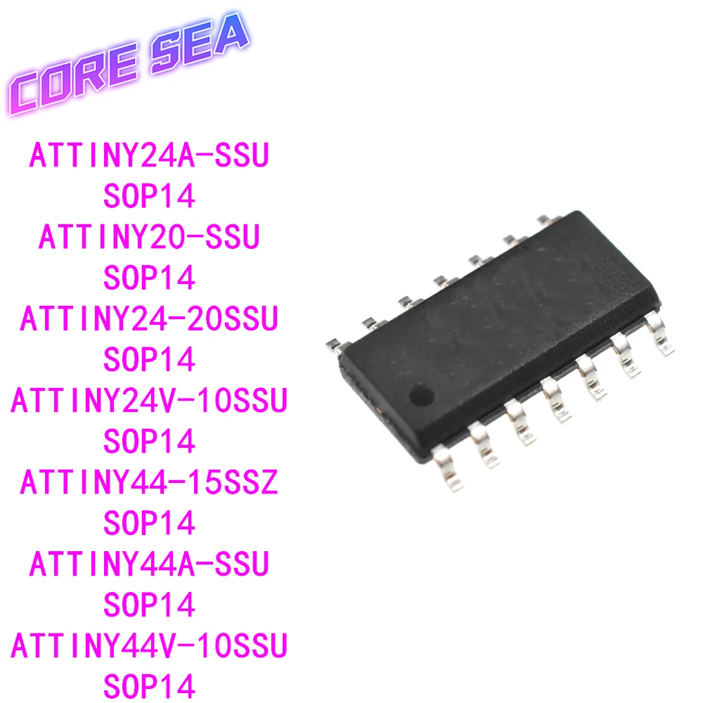 

10PCS ATTINY20 24A/V 44A/V 20/10/15 SSU/SSUR/SSZ SMT SOP14