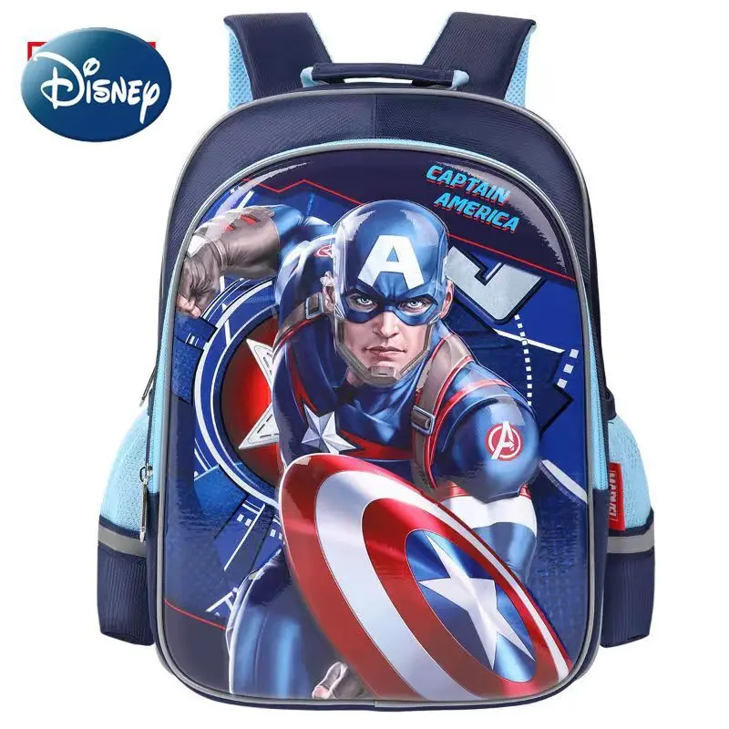 Disney's New Cute and Comfortable Breathable Backpack Grades 1-6 Schoolbags for Boys To Reduce The Burden on Shoulders