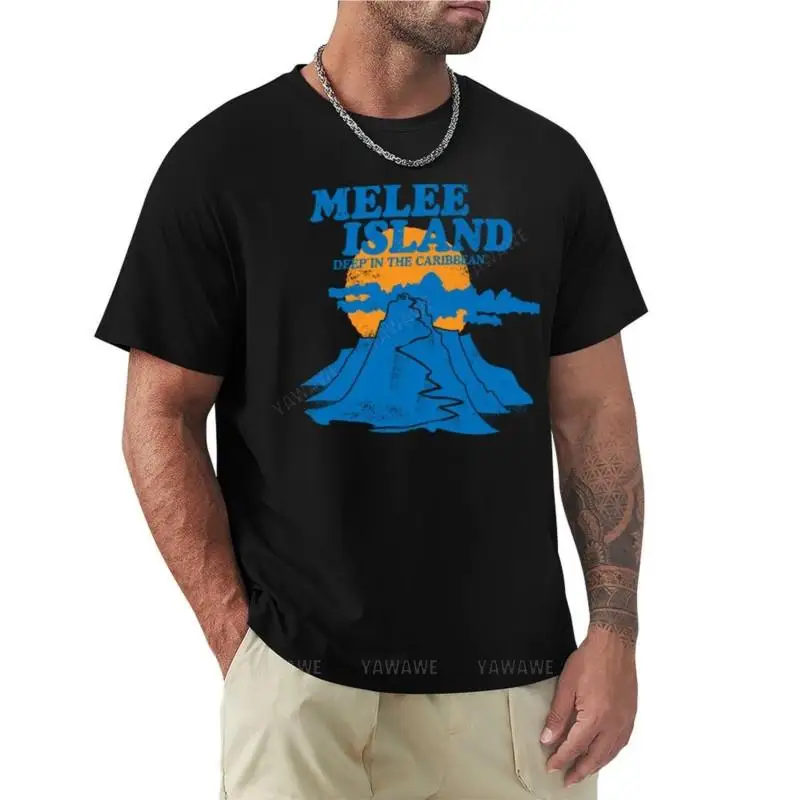 

man summer t-shirt for boys Mêlée Island T-Shirt plain t-shirt t-shirts man Anime t-shirt men t shirts new men cotton tshirt