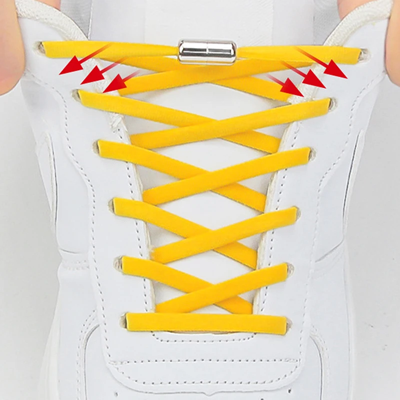 

Elastic Shoe Laces Round No Tie Shoelaces For Kids Adult Sneakers Shoelace Quick Lazy Laces Buckle Lock Shoe Rope Boot Strings