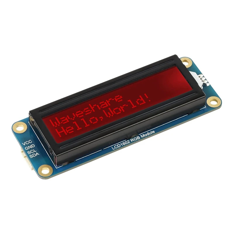 

ЖК-дисплей Waveshare 1602 с RGB-подсветкой, 16 символов, 16 м
