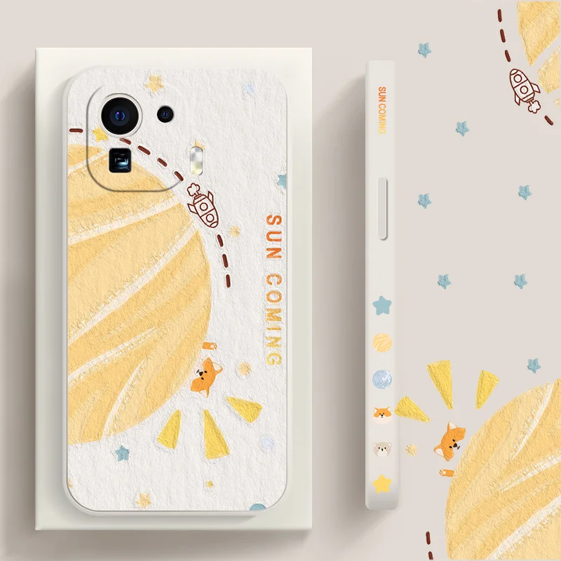 Чехол с рисунком планеты и медведя для Xiaomi Mi 11i 11T Pro 10 10S 10i Lite 10T 9SE Poco X3 NFC X2 Redmi Prime 9C 9A