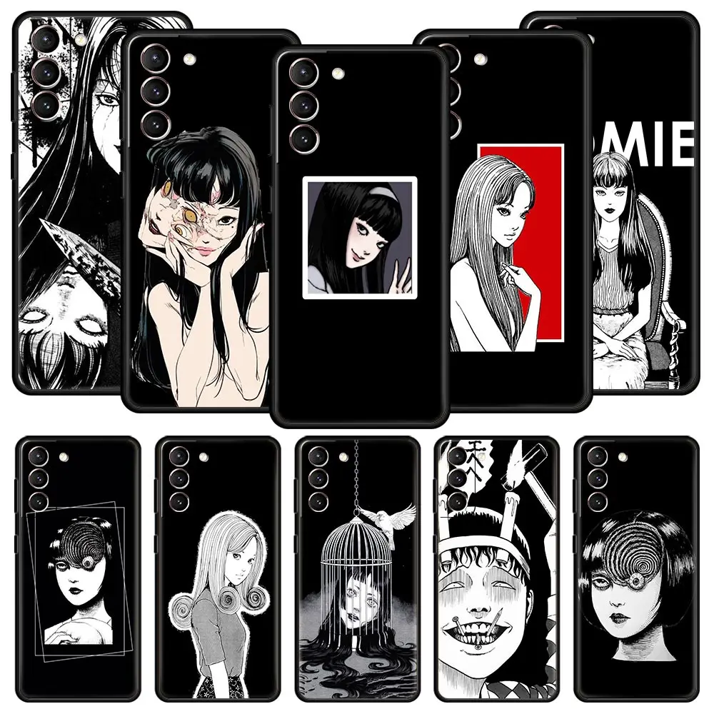 

Junji Ito Terror Horror Tomie Anime Phone Case For Samsung Galaxy S22 S21 S20 FE Ultra 5G S10 S10E S9 S8 Plus Note 10 20 Cover