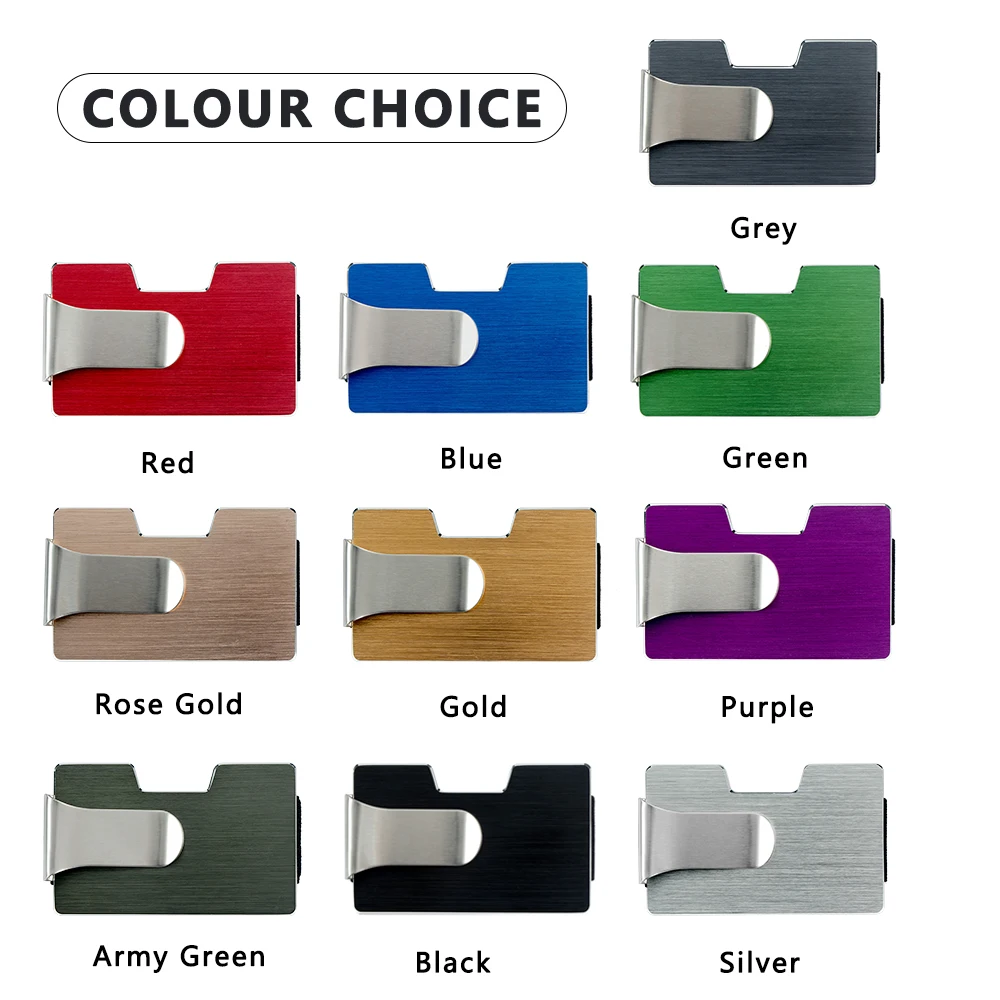 Custom Rfid Credit Card Holder Slim Thin Pop Up Smart Airtag Wallet Men Business Bank Cardholder Aluminum Metal Card Pocket Case