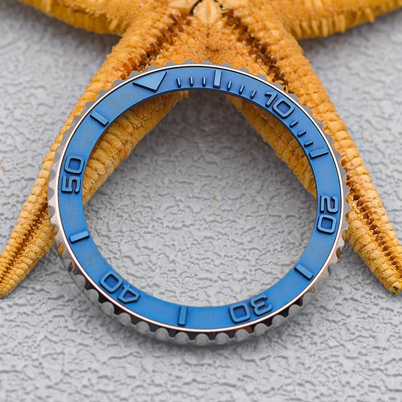 Mod 38mm Flat Copper Watch Bezel Insert Rings Inner Diameter 31.5mm Fits Seiko SKX007 SKX009 SRPD Diving Watch Case Parts