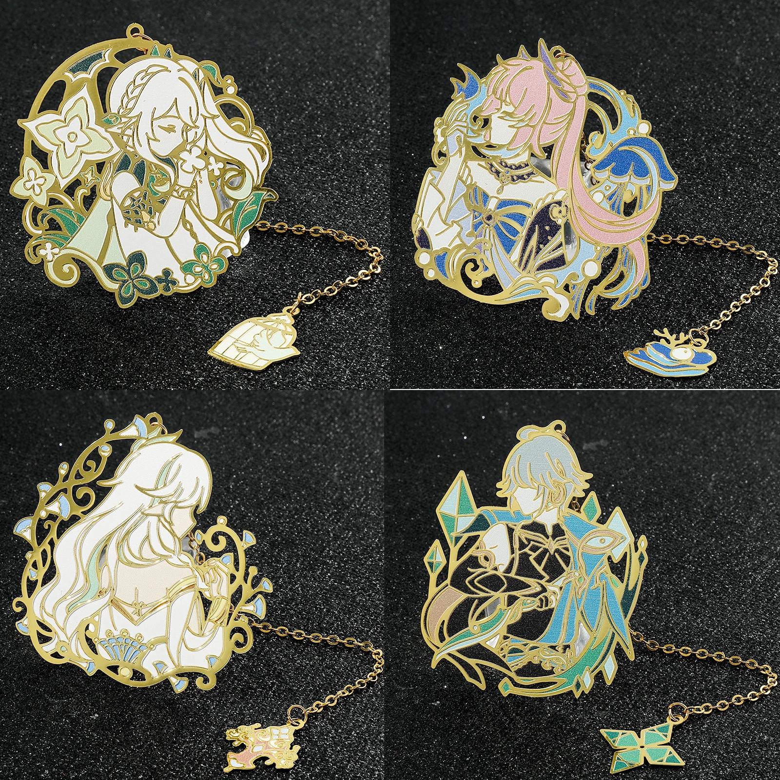 Металлические Коллекционные Статуэтки Genshin Impact Косплей DokiDoki-SR Сувениры Для Дня