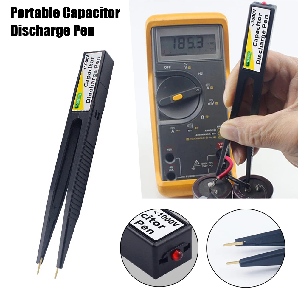 

1PC Portable Capacitor Discharge Pen High Voltage Fast Discharging Tool Repair Tool Discharger for Electronic Safety Intelligent