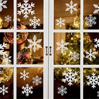 27pcs christmas snowflake window sticker christmas wall stickers kids room wall decals christmas decorations for home new year