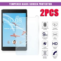 2pcs tempered glass for lenovo tab m7 tb 7305tab m7 3rd gen tb 7306f 9h 2 5d full cover protective screen protector film